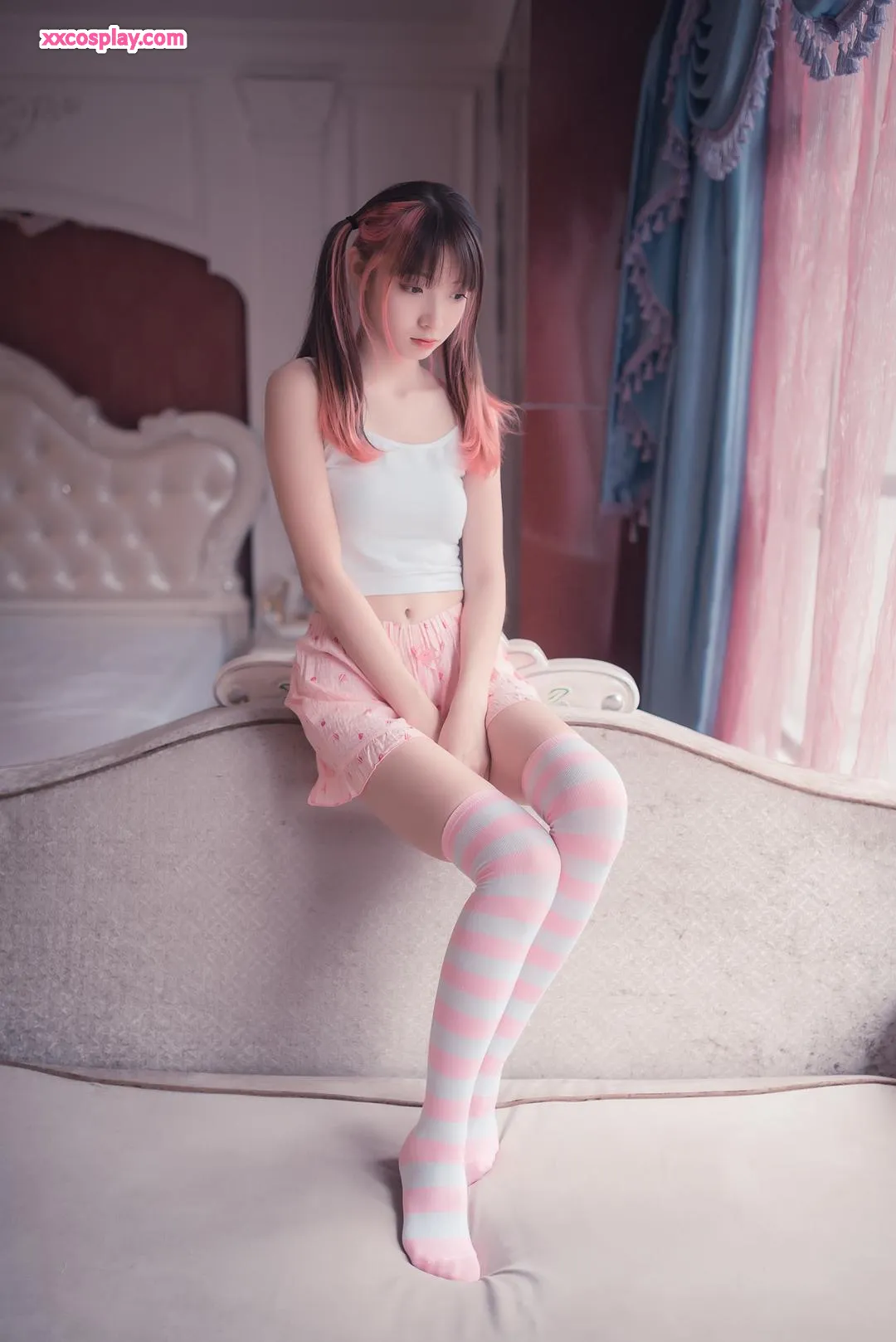 Zumuko: Pink & White Striped Little Cutie